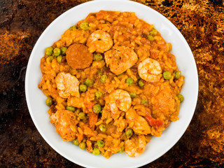 Chicken King Prawn and Chorizo Spanish Paella