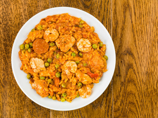 Chicken King Prawn and Chorizo Spanish Paella
