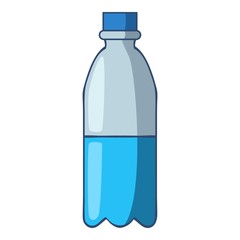 Bottle of water icon, cartoon style