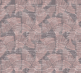 Wavy trapezoids pink overplayed with texture
