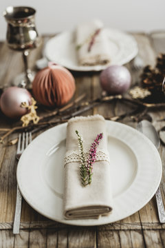 Christmas place setting