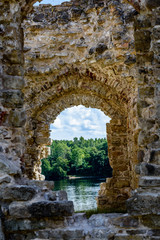 Fototapeta na wymiar old stone castle ruins