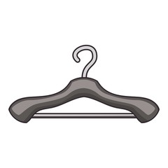 Clothes hanger icon, cartoon style