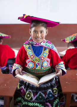 Traditional Peruvian School. Cusco. Peru.
