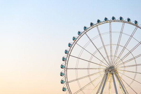 Ferris wheel at sunset