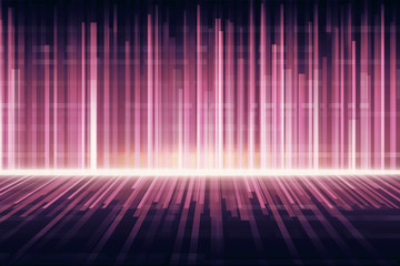 Glowing pink lines