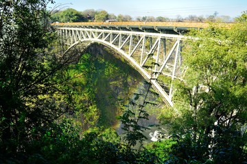Metallic bridge between Zambia and Zimbabwe