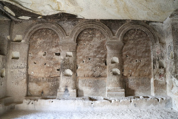 Inside of Church of St. John the Baptist, Cappadocia, Turkey