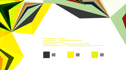 Modern triangle presentation template