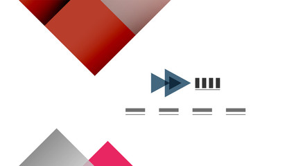 Business presentation geometric template