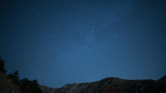  Stars in Alpine Forest 03 Time Lapse Clouds