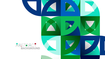 Business presentation geometric template