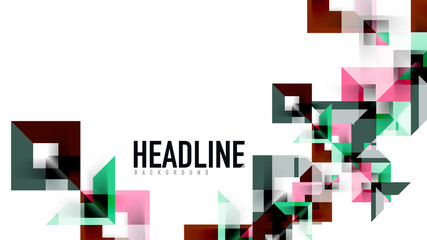 Business presentation geometric template