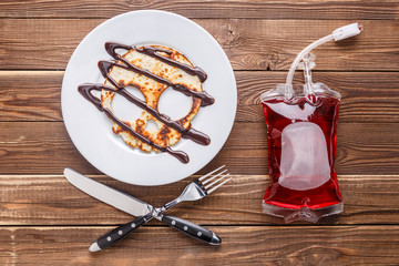 Flapjack in form of skull