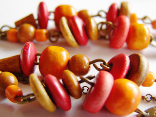 beautiful colorful wooden gems
