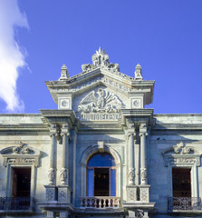 Obraz premium Front of the Science Institute Building in Oaxaca