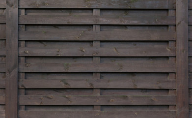 Wooden fence in Scandinavian style