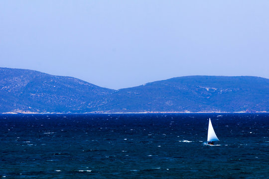 Sailing on the turkish aegean sea