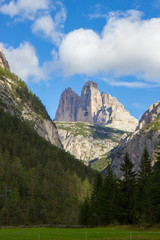 Obraz premium View od Dolomites alps in summertime