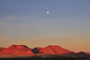 la lune de Namibie