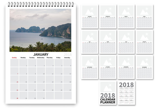 2018 Calendar Layout 2