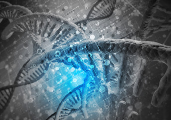 DNA molecules background