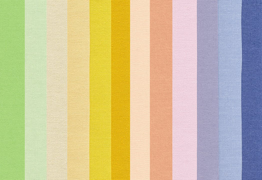 set of colorful polyester fabric, texture background