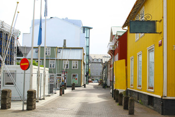 colorful houses, Reykjavik, Iceland