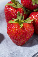 Raw Organic Red Strawberries