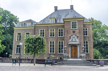 Exterior of castle Landgoed Waardenburg and Neerijnen in South Holland - The Netherlands - Europe