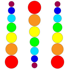  Rainbow balls