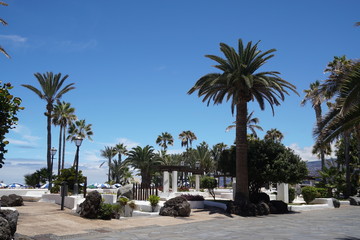 Fototapeta na wymiar Promenade von Puerto de la Cruz