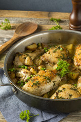 Homemade Baked Chicken Vesuvio