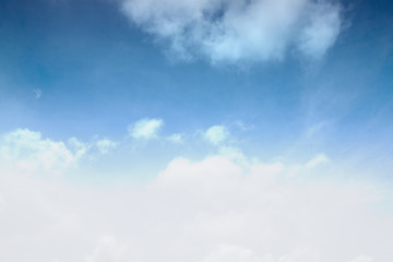 graphic white to blue on the sky.