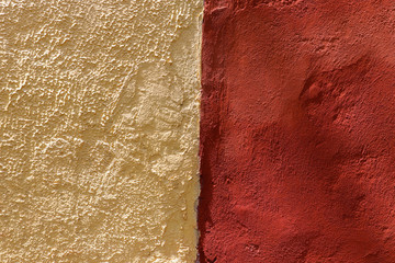  Red and yellow wall texture
