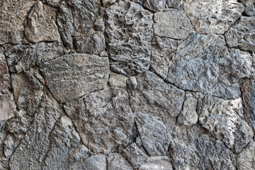 Naklejka premium Grey rock wall texture