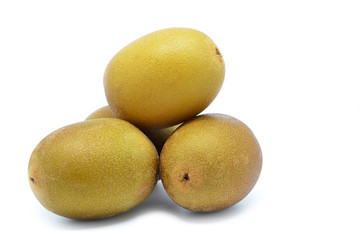 Whole yellow or gold kiwi fruit