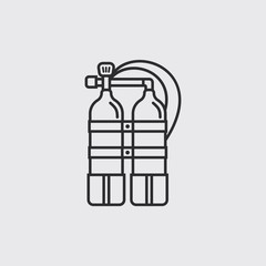 scuba diving tank icon
