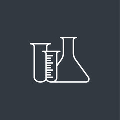Laboratory equipment. Flasks