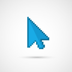 Fototapeta premium Pixel cursor icon - Cursor.Vector Illustration.