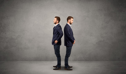 Obraz premium Businessman with two choices