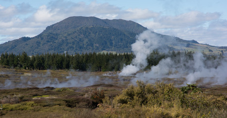 Geothermal volcanic New Zealand at Craters of the Moon