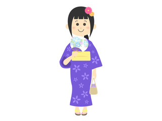 Fototapeta premium 浴衣の女性