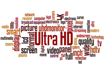 Ultra HD, word cloud concept 6