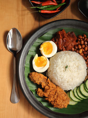 Malaysia food nasi lemak
