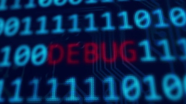 Debug word between random binary data in 4k