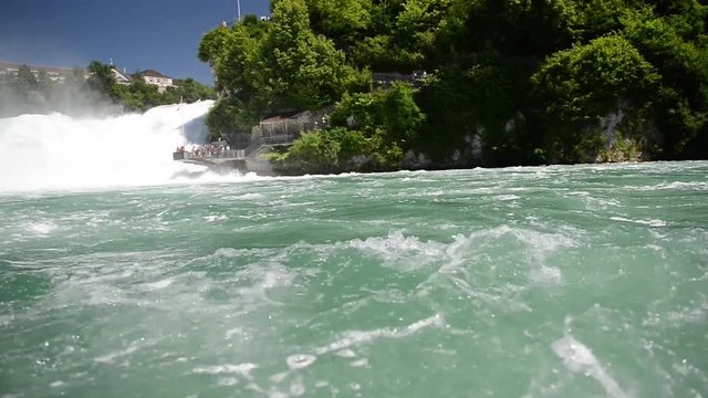 The Rhine Falls in Schaffhausen, Switzerland.