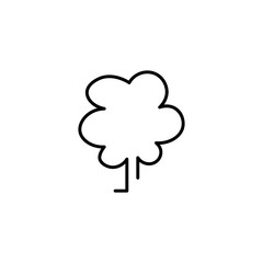 Tree line art icon