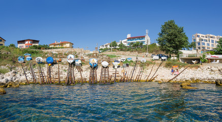 Fototapeta na wymiar Small fishing port in Tyulenovo, Bulgaria 