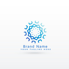 abstract mandala style logo concept design